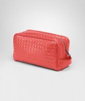 Bottega Veneta® New Red Intrecciato VN Toiletry Case Bottega Veneta® New Red Intrecciato VN Toiletry Case