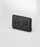 Bottega Veneta® Nero Madras Heritage Mirror Card Case Bottega Veneta® Nero Madras Heritage Mirror Card Case