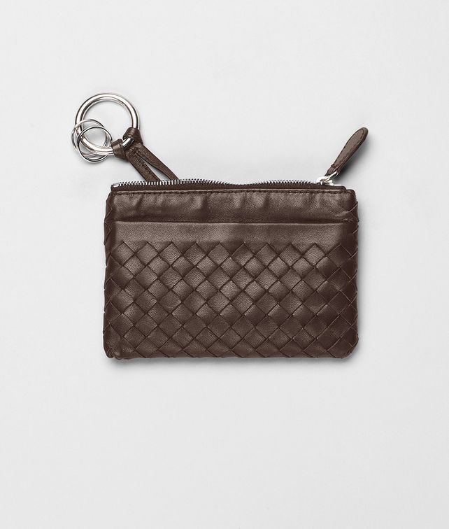 BOTTEGA VENETA Ebano Intrecciato Nappa Key Case Keyring or Bracelets E fp