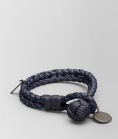Bottega Veneta® Tourmaline Prusse Intrecciato Ayers Nappa Bracelet Bottega Veneta® Tourmaline Prusse Intrecciato Ayers Nappa Bracelet