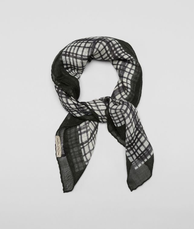 BOTTEGA VENETA WHITE NEUTRAL CASHEMERE SILK SCARF Scarf or Hat or Glove U fp