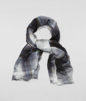 Bottega Veneta® SCHAL AUS BAUMWOLLE UND SEIDE WHITE BLUE Bottega Veneta® SCHAL AUS BAUMWOLLE UND SEIDE WHITE BLUE