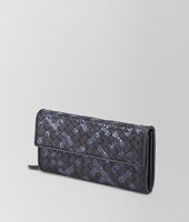 Bottega Veneta® Tourmaline Prusse Intrecciato Ayers Nappa Continental Wallet Bottega Veneta® Tourmaline Prusse Intrecciato Ayers Nappa Continental Wallet