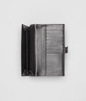 Bottega Veneta® Kenya Nero Pony Madras Heritage Mirror Continental Wallet Bottega Veneta® Kenya Nero Pony Madras Heritage Mirror Continental Wallet