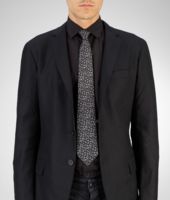 Bottega Veneta® KRAWATTE AUS SEIDE BLACK DARK GREY Bottega Veneta® KRAWATTE AUS SEIDE BLACK DARK GREY