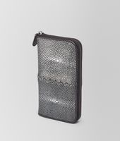 Bottega Veneta® Nero Soft Stingray Zip Around Wallet Bottega Veneta® Nero Soft Stingray Zip Around Wallet