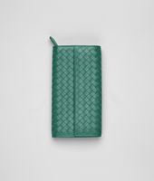 Bottega Veneta® Menthe Intrecciato Nappa Continental Wallet Bottega Veneta® Menthe Intrecciato Nappa Continental Wallet