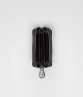 Bottega Veneta® Nero Madras Heritage Mirror Coin Purse Bottega Veneta® Nero Madras Heritage Mirror Coin Purse