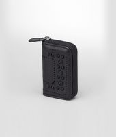 Bottega Veneta® Nero Madras Heritage Mirror Coin Purse Bottega Veneta® Nero Madras Heritage Mirror Coin Purse