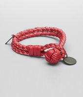 Bottega Veneta® Fraise Intrecciato Ayers Nappa Bracelet Bottega Veneta® Fraise Intrecciato Ayers Nappa Bracelet