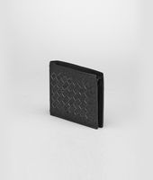 Bottega Veneta® NERO INTRECCIATO ANTIQUE OSTRICH WALLET Bottega Veneta® NERO INTRECCIATO ANTIQUE OSTRICH WALLET