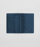 Bottega Veneta® Électrique Intrecciato Washed Lambskin Card Case Bottega Veneta® Électrique Intrecciato Washed Lambskin Card Case