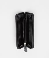 Bottega Veneta® Portemonnaie mit Rundum-Reißverschluss aus Madras Heritage Mirror Nero Bottega Veneta® Portemonnaie mit Rundum-Reißverschluss aus Madras Heritage Mirror Nero
