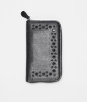 Bottega Veneta® Portemonnaie mit Rundum-Reißverschluss aus Madras Heritage Mirror Nero Bottega Veneta® Portemonnaie mit Rundum-Reißverschluss aus Madras Heritage Mirror Nero