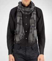 Bottega Veneta® SCHAL AUS KASCHMIR UND SEIDE GREY BLU Bottega Veneta® SCHAL AUS KASCHMIR UND SEIDE GREY BLU
