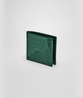 Bottega Veneta® PORTEMONNAIE AUS KROKODILLEDER FUMÉ MENTHE Bottega Veneta® PORTEMONNAIE AUS KROKODILLEDER FUMÉ MENTHE