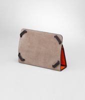 Bottega Veneta® Tangerine Intrecciato Nappa Glass Mini Ipad Case Bottega Veneta® Tangerine Intrecciato Nappa Glass Mini Ipad Case