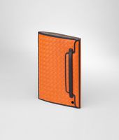 Bottega Veneta® Tangerine Intrecciato Nappa Glass Mini Ipad Case Bottega Veneta® Tangerine Intrecciato Nappa Glass Mini Ipad Case