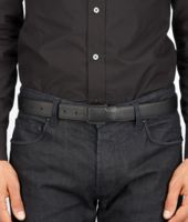 Bottega Veneta® NERO DRAP CALF BELT Bottega Veneta® NERO DRAP CALF BELT