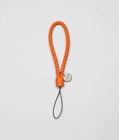 Bottega Veneta® Tangerine Intrecciato Nappa Cell Phone Strap Bottega Veneta® Tangerine Intrecciato Nappa Cell Phone Strap