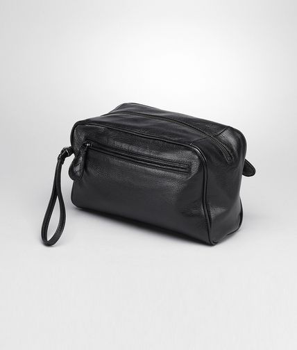 BOTTEGA VENETA - NERO MADRAS HERITAGE TOILETRY CASE
