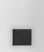 Bottega Veneta® Nero Intrecciato Antique Ostrich Wallet Bottega Veneta® Nero Intrecciato Antique Ostrich Wallet
