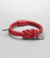 Bottega Veneta® Armband aus Nappaleder Intrecciato Fraise Bottega Veneta® Armband aus Nappaleder Intrecciato Fraise