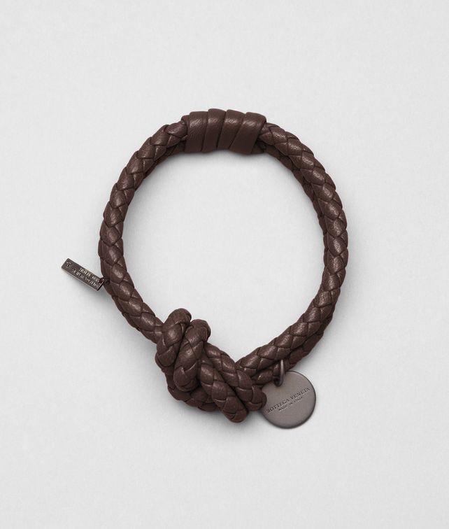 BOTTEGA VENETA Ebano Intrecciato Nappa Bracelet Other Leather Accessory E fp