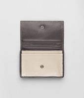 Bottega Veneta® Pearl Nero Intrecciato Nappa Glass Card Case Bottega Veneta® Pearl Nero Intrecciato Nappa Glass Card Case