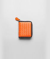 Bottega Veneta® Portemonnaie aus Nappaleder Glass Intrecciato Tangerine Bottega Veneta® Portemonnaie aus Nappaleder Glass Intrecciato Tangerine