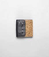 Bottega Veneta® Kenya Nero Pony Madras Heritage Mirror Wallet Bottega Veneta® Kenya Nero Pony Madras Heritage Mirror Wallet