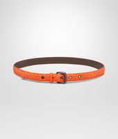 Bottega Veneta® Gürtel aus Nappaleder Intrecciato Tangerine Bottega Veneta® Gürtel aus Nappaleder Intrecciato Tangerine
