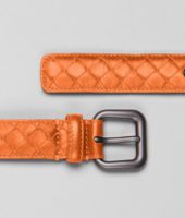 Bottega Veneta® Gürtel aus Nappaleder Intrecciato Tangerine Bottega Veneta® Gürtel aus Nappaleder Intrecciato Tangerine