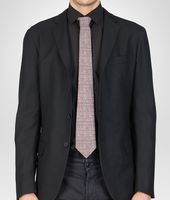Bottega Veneta® BLACK BORDEAUX COTTON SILK TIE Bottega Veneta® BLACK BORDEAUX COTTON SILK TIE