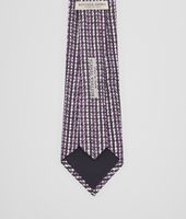 Bottega Veneta® BLACK DARK PURPLE COTTON SILK TIE Bottega Veneta® BLACK DARK PURPLE COTTON SILK TIE