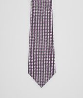 Bottega Veneta® BLACK DARK PURPLE COTTON SILK TIE Bottega Veneta® BLACK DARK PURPLE COTTON SILK TIE