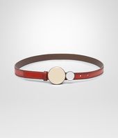 Bottega Veneta® BURNT RED MADRAS CHIAROSCURO Belt Bottega Veneta® BURNT RED MADRAS CHIAROSCURO Belt
