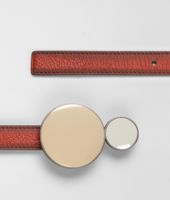 Bottega Veneta® BURNT RED MADRAS CHIAROSCURO Belt Bottega Veneta® BURNT RED MADRAS CHIAROSCURO Belt