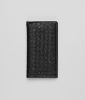 Bottega Veneta® Nero Intrecciato Antique Ostrich Continental Wallet Bottega Veneta® Nero Intrecciato Antique Ostrich Continental Wallet
