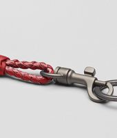 Bottega Veneta® Fraise Intrecciato Ayers Livrea Key Ring Bottega Veneta® Fraise Intrecciato Ayers Livrea Key Ring