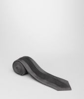 Bottega Veneta® ANTHRACITE BLACK SILK TIE Bottega Veneta® ANTHRACITE BLACK SILK TIE