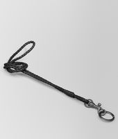 Bottega Veneta® Nero Intrecciato Nappa Key Ring Bottega Veneta® Nero Intrecciato Nappa Key Ring