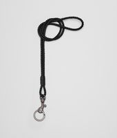 Bottega Veneta® Nero Intrecciato Nappa Key Ring Bottega Veneta® Nero Intrecciato Nappa Key Ring