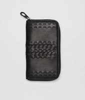 Bottega Veneta® NERO HIGHWAY ZIP AROUND WALLET Bottega Veneta® NERO HIGHWAY ZIP AROUND WALLET