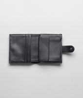 Bottega Veneta® Tangerine Intrecciato Nappa Glass French Flap Mini Wallet Bottega Veneta® Tangerine Intrecciato Nappa Glass French Flap Mini Wallet