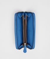 Bottega Veneta® Électrique Intrecciato Nappa Minionde Zip Around Wallet Bottega Veneta® Électrique Intrecciato Nappa Minionde Zip Around Wallet