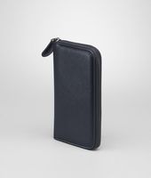 Bottega Veneta® PRUSSE MADRAS HERITAGE ZIP AROUND WALLET Bottega Veneta® PRUSSE MADRAS HERITAGE ZIP AROUND WALLET