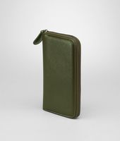 Bottega Veneta® SERGEANT MADRAS HERITAGE ZIP AROUND WALLET Bottega Veneta® SERGEANT MADRAS HERITAGE ZIP AROUND WALLET