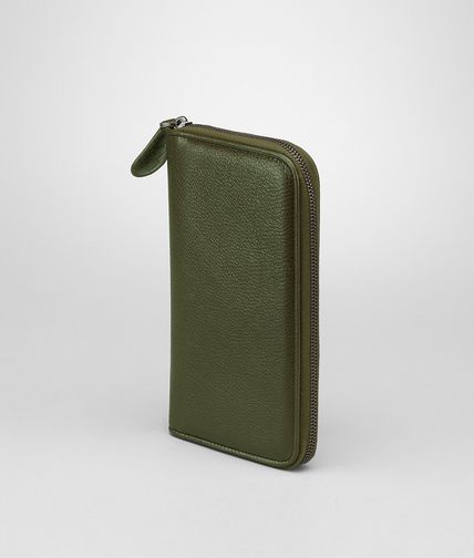 BOTTEGA VENETA - SERGEANT MADRAS HERITAGE ZIP AROUND WALLET