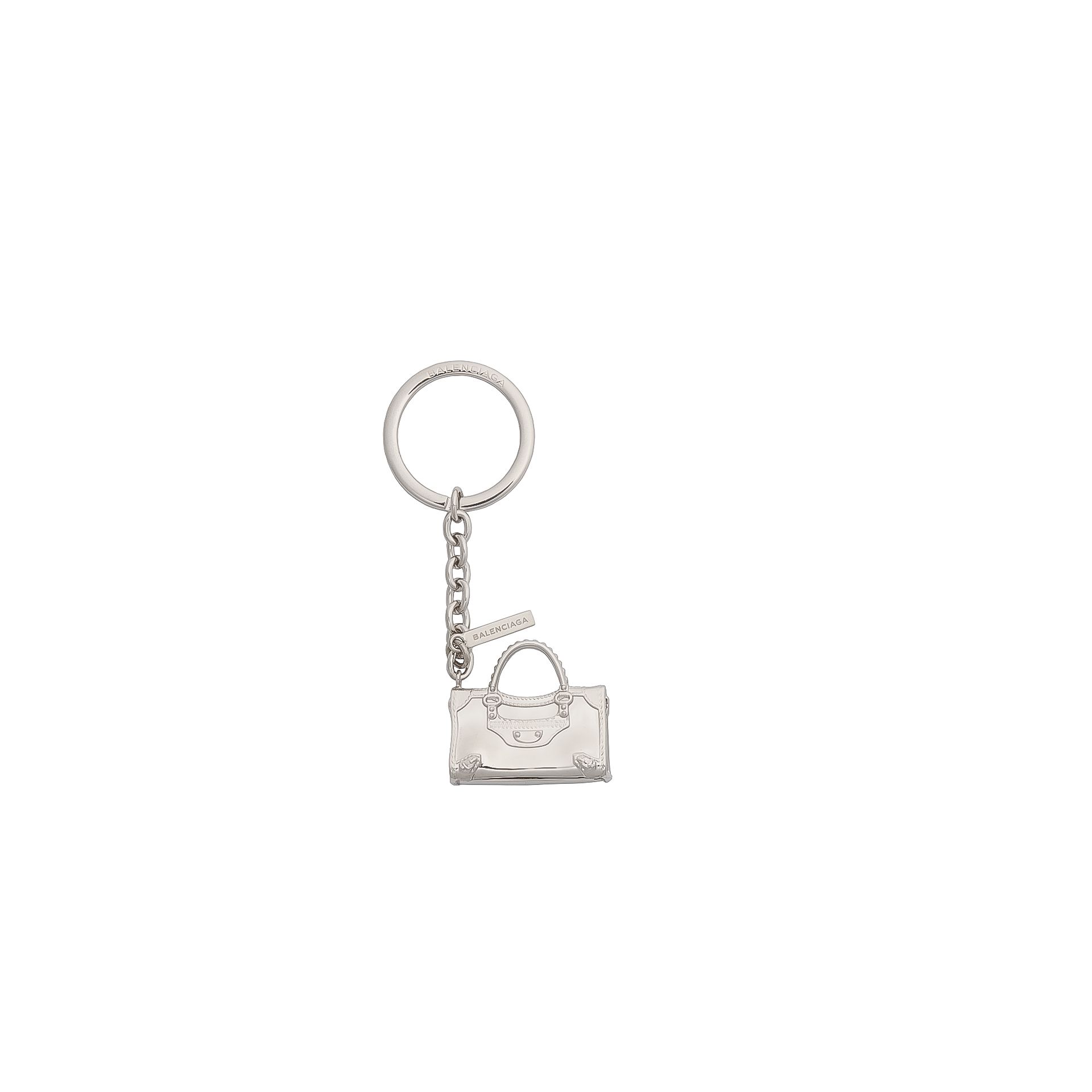 Balenciaga Silver Classic City Keyring Balenciaga Silver Classic City Keyring